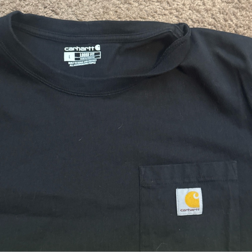 Carhartt Classic Black Tee with Logo